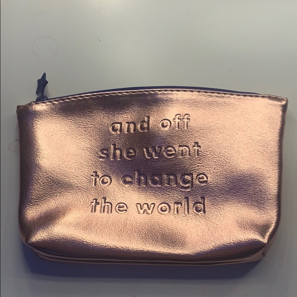 A mini makeup bag